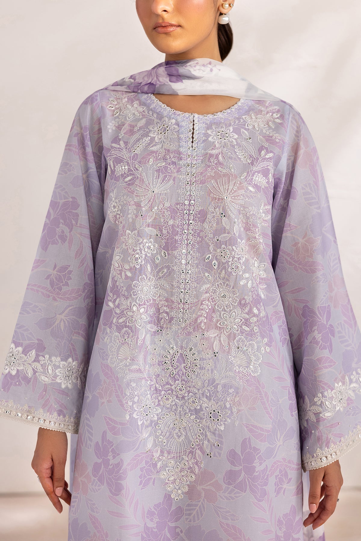 Baroque | Luxury Summer Pret | UF-4450 - Luxury Dress - available at Maria Faisal in UK and USA.