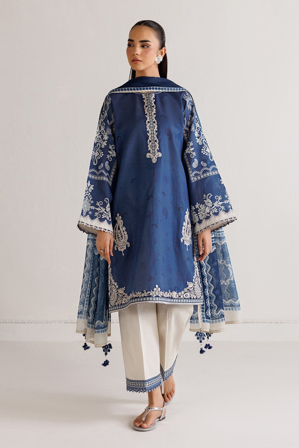 Baroque | Luxury Summer Pret | UF-4494 - Luxury Dress - available at Maria Faisal in UK and USA.