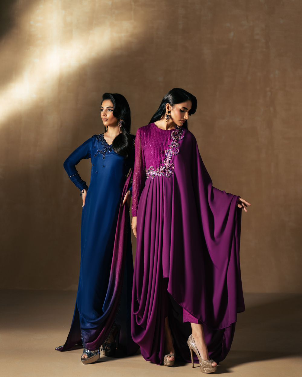 Vasal | Zyra Luxe Pret 26 | Sapphire drift - Ladies Clothes - Maria Faisal