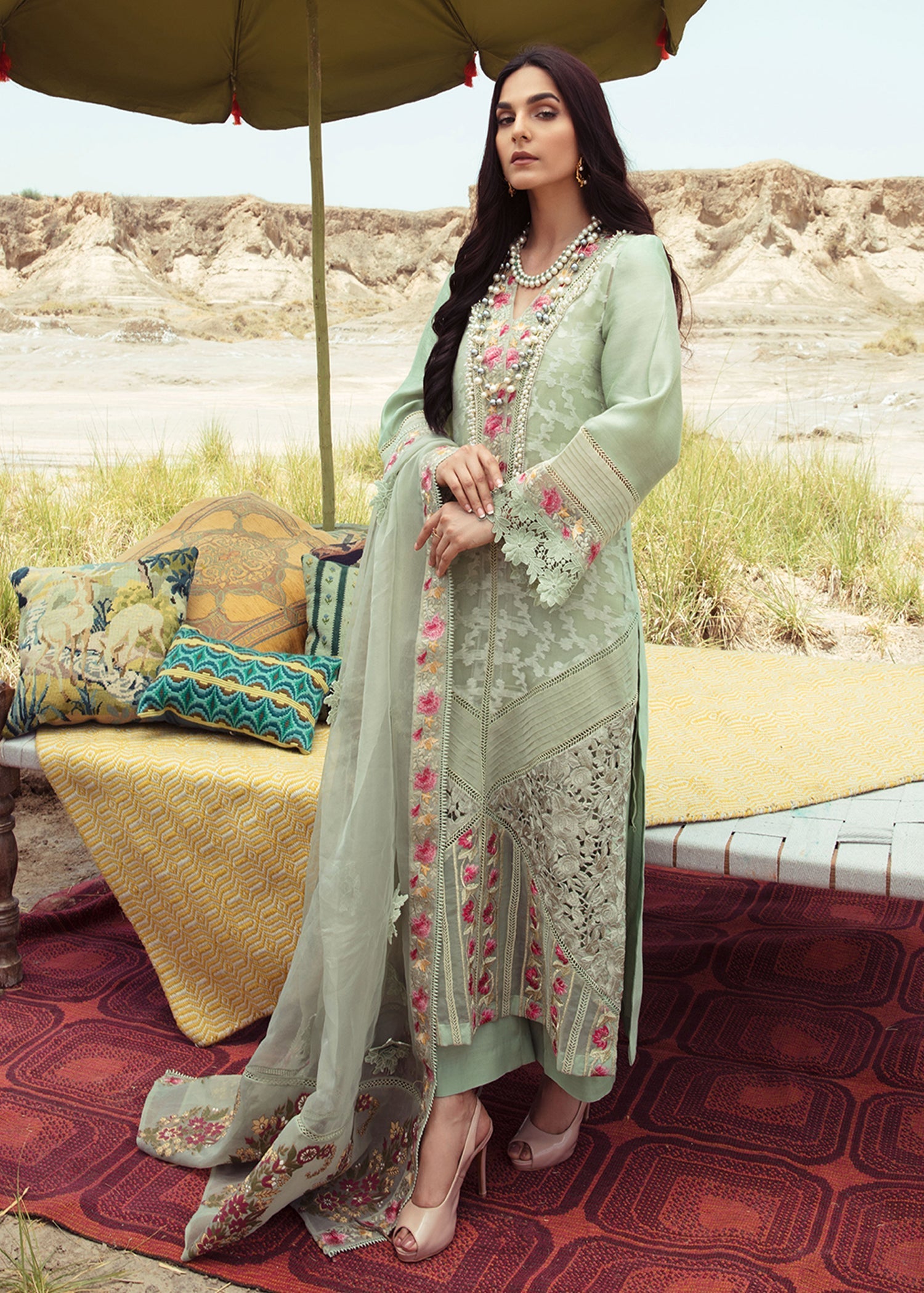 Saira Shakira | Luxury Pret |Parakeet - Ladies Clothes - Maria Faisal