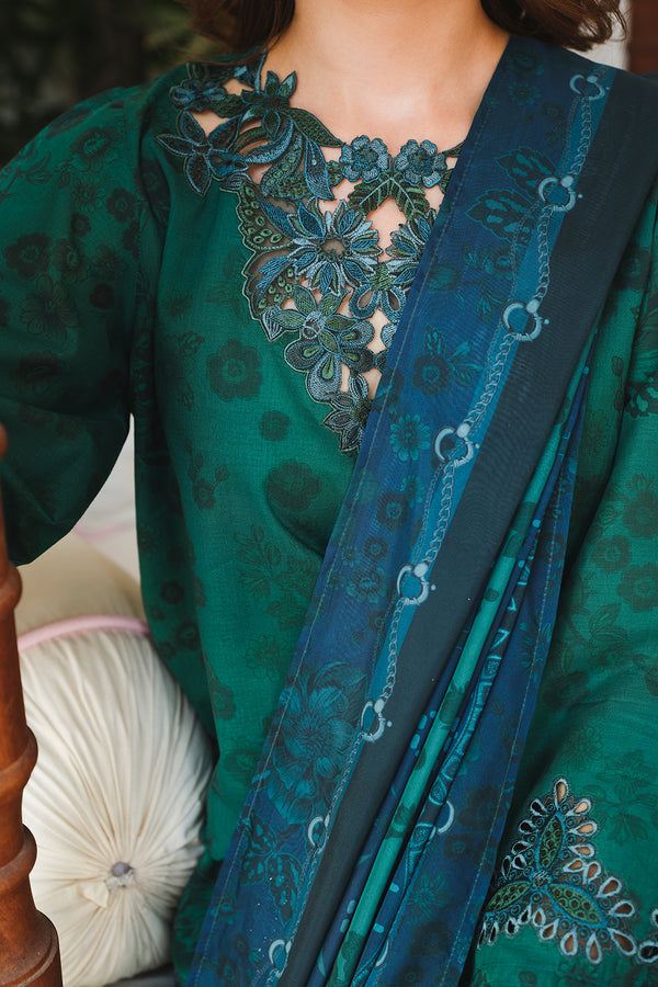 Baroque | Luxury Pret 24 | LAWN UF-646 - Designer Dress with Intricate embroidery and embellishments. Shop elegent wedding dress at Maria Faisal.