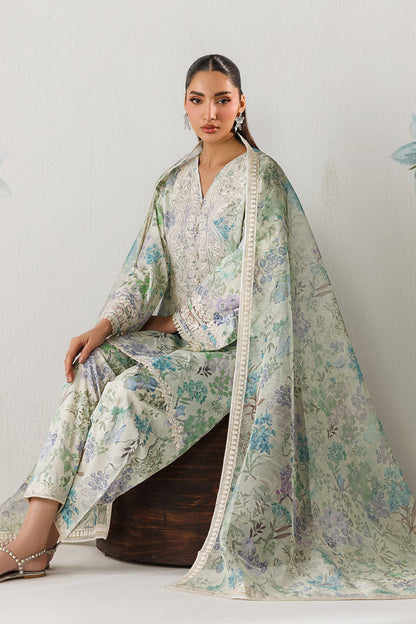 Baroque | Luxury Pret Summer | UF-4417 - Luxury Dress - available at Maria Faisal in UK and USA.