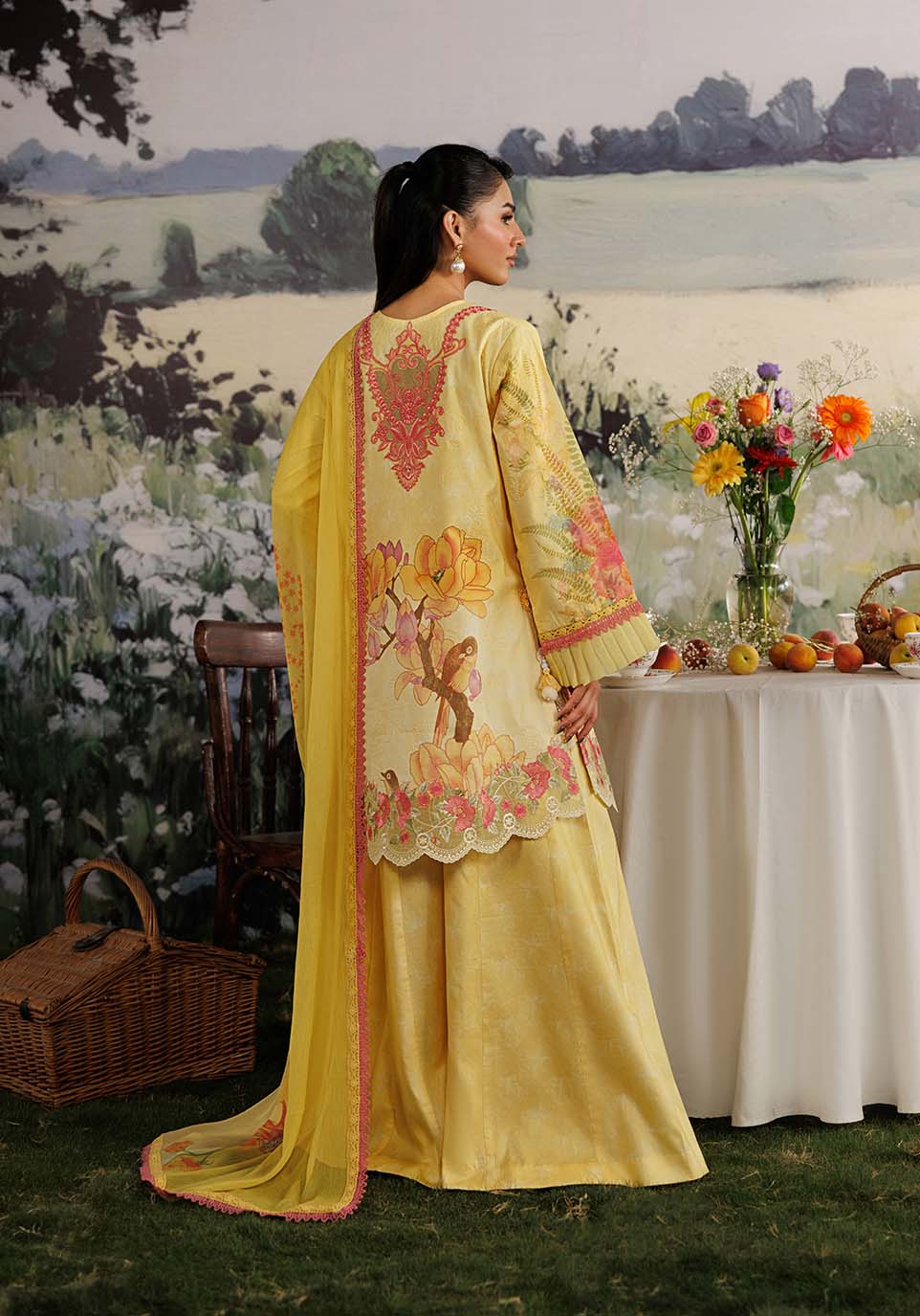 Zarqash | RimJhim The Moonsoon Edit 26 | MEHRAAB-E-GUL ZQ001 - Casual Dress - available at Maria Faisal in UK and USA.