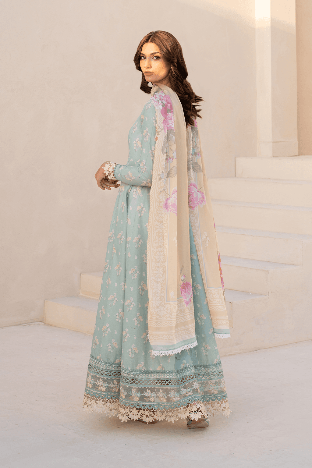 Iznik | Festive Lawn 25 | EFL-06 by Maria Faisal - Registered Vendor of : Iznik - type : Ladies Clothes - 100% original wedding dresses