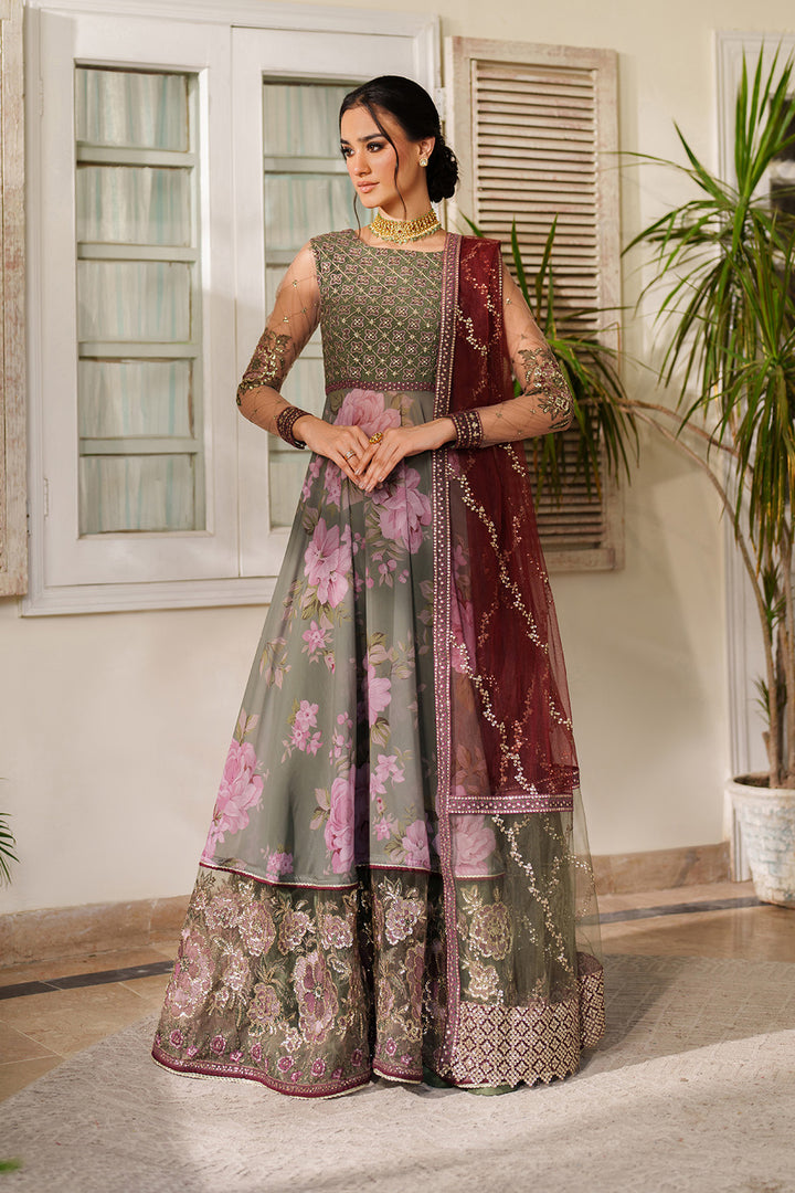 Iznik | Printed Formals | UE-541 - Formal Dress - available at Maria Faisal in UK and USA.