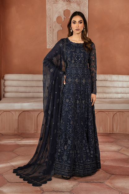 Iznik | Chiffon Kari | ICK-07 Embroidered Chiffon - Ladies Clothes - Maria Faisal