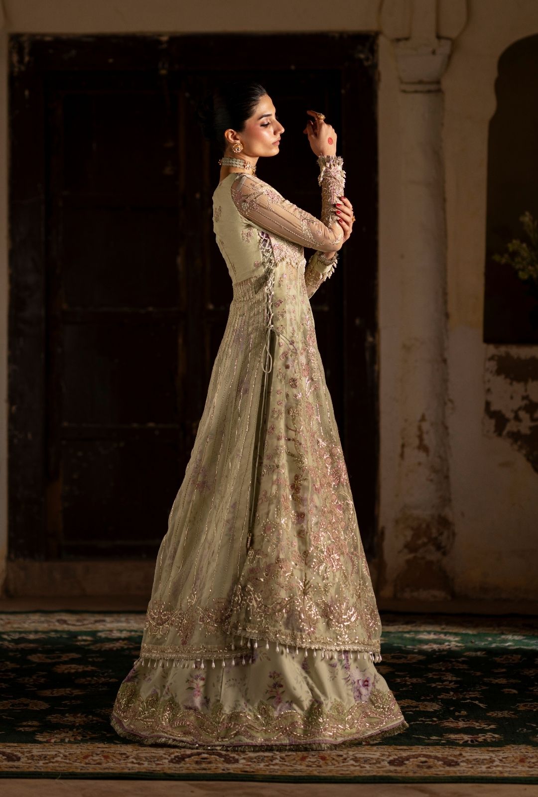 Ajr Couture | Dastan e Ishq | Ghazal - Formal Dress - available at Maria Faisal in UK and USA.