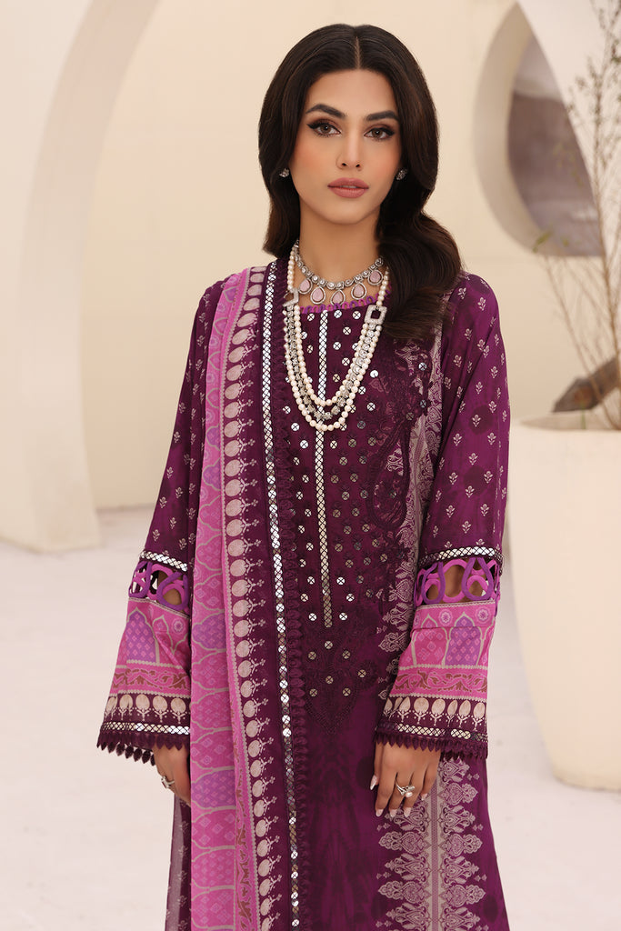 Charizma | Naranji Embroidered Lawn 24 | CN4-003 - Maria Faisal