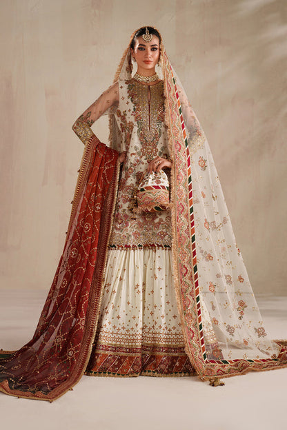 Baroque | Formals Collection | EMBROIDERED NET UF-4368 - Formal Dress - available at Maria Faisal in UK and USA.