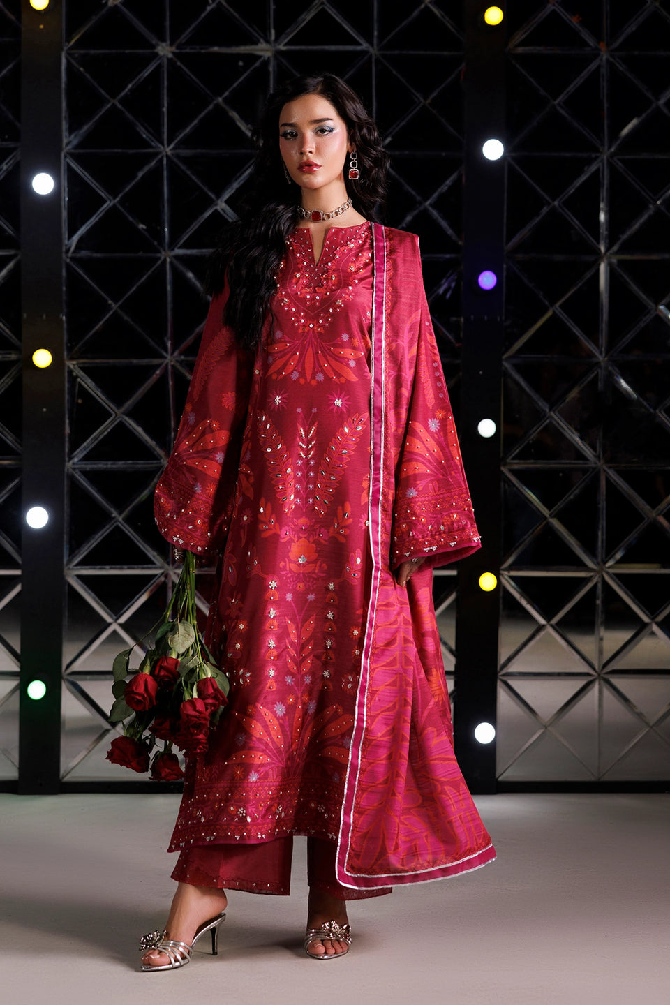 Rangrasiya | Luxe Silk 26 | Soie - Luxury Dress - available at Maria Faisal in UK and USA.