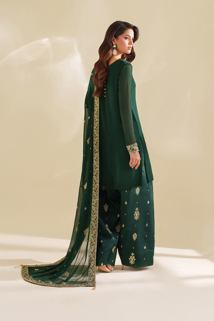Iznik I Festive Formal I CC-75 Embroidered Chiffon - Ladies Clothes - Maria Faisal