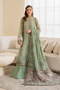 Iznik | Chinnon Chiffon | CC-41 Embroidered Net - Ladies Clothes - Maria Faisal