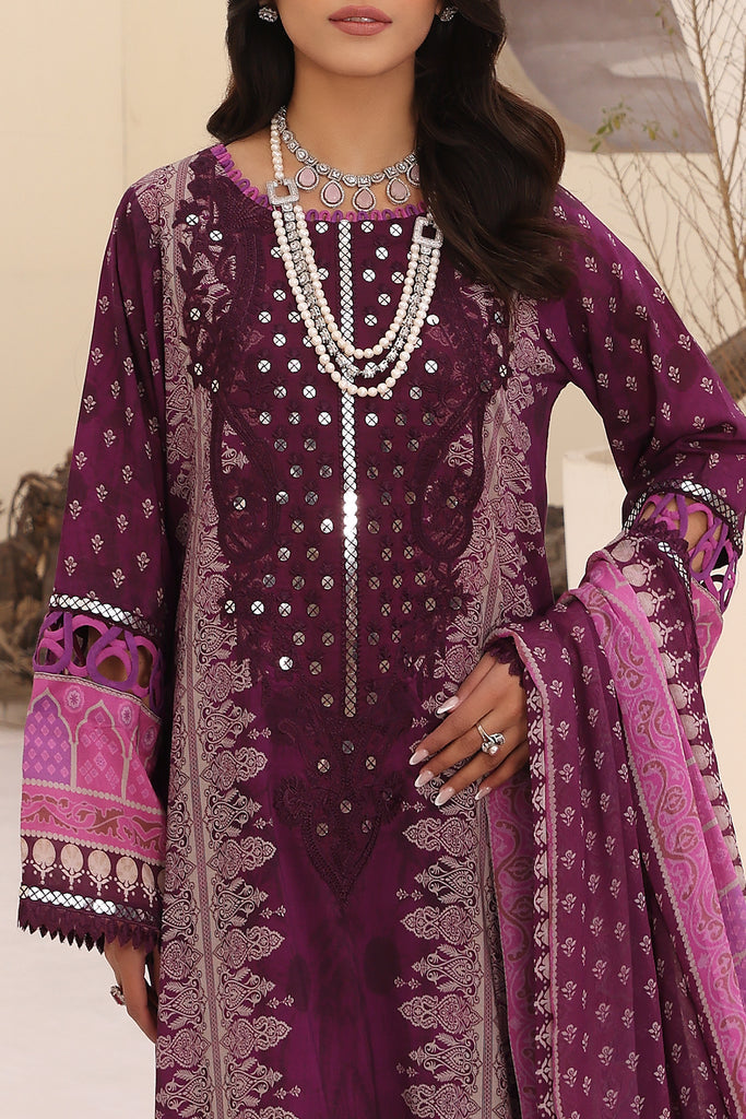 Charizma | Naranji Embroidered Lawn 24 | CN4-003 - Maria Faisal