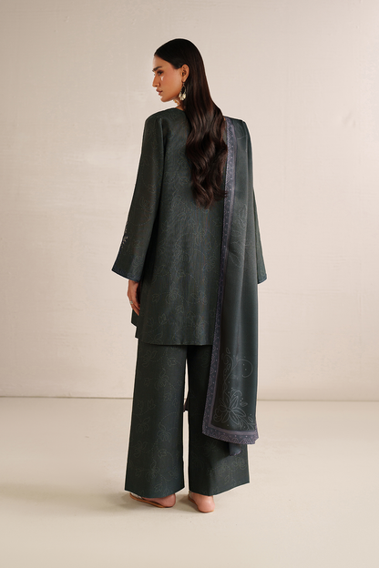 Iznik | Winter Chapter 25 | UE-572 Printed Khaddar - Casual Dress - available at Maria Faisal in UK and USA.