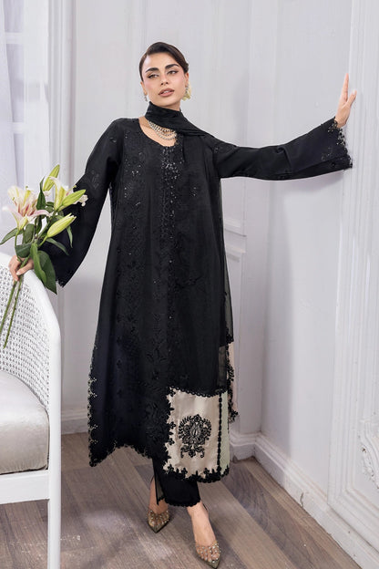 Rangrasiya | Lumeire Silk | Eclipse - Luxury Dress - available at Maria Faisal in UK and USA.
