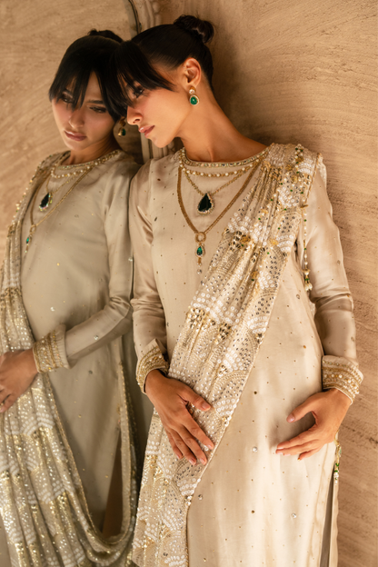 Sana Abbas | Zalea Formals | YASMINE - Formal Dress - available at Maria Faisal in UK and USA.
