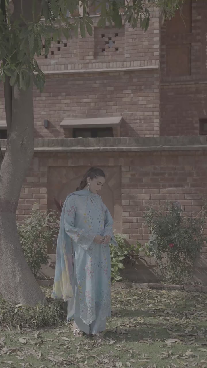 Neeshay | Summer Lines | CELESTIA - Luxury Dress - available at Maria Faisal in UK and USA.