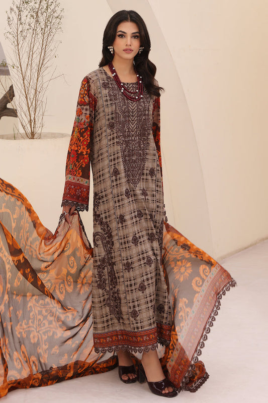 Charizma | Naranji Embroidered Lawn 24 | CN4-010 - Maria Faisal