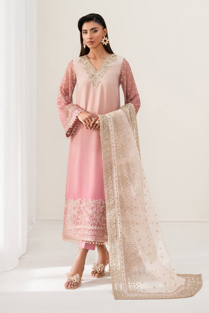 Baroque | Formals Collection | EMBROIDERED CHIFFON UF-4135 - Formal Dress - available at Maria Faisal in UK and USA.