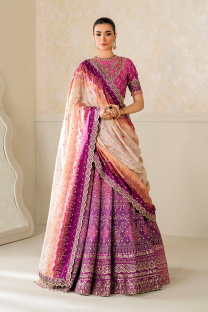 Baroque | Formals Collection | EMBROIDERED SILK UF-4163 - Formal Dress - available at Maria Faisal in UK and USA.