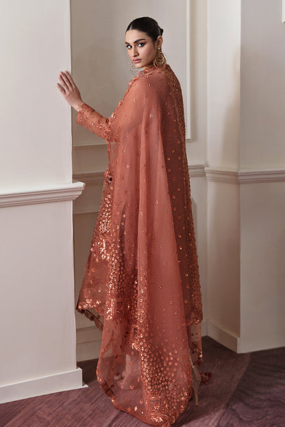 Baroque | Formals Collection | EMBROIDERED CHIFFON UF-296 - Formal Dress - available at Maria Faisal in UK and USA.