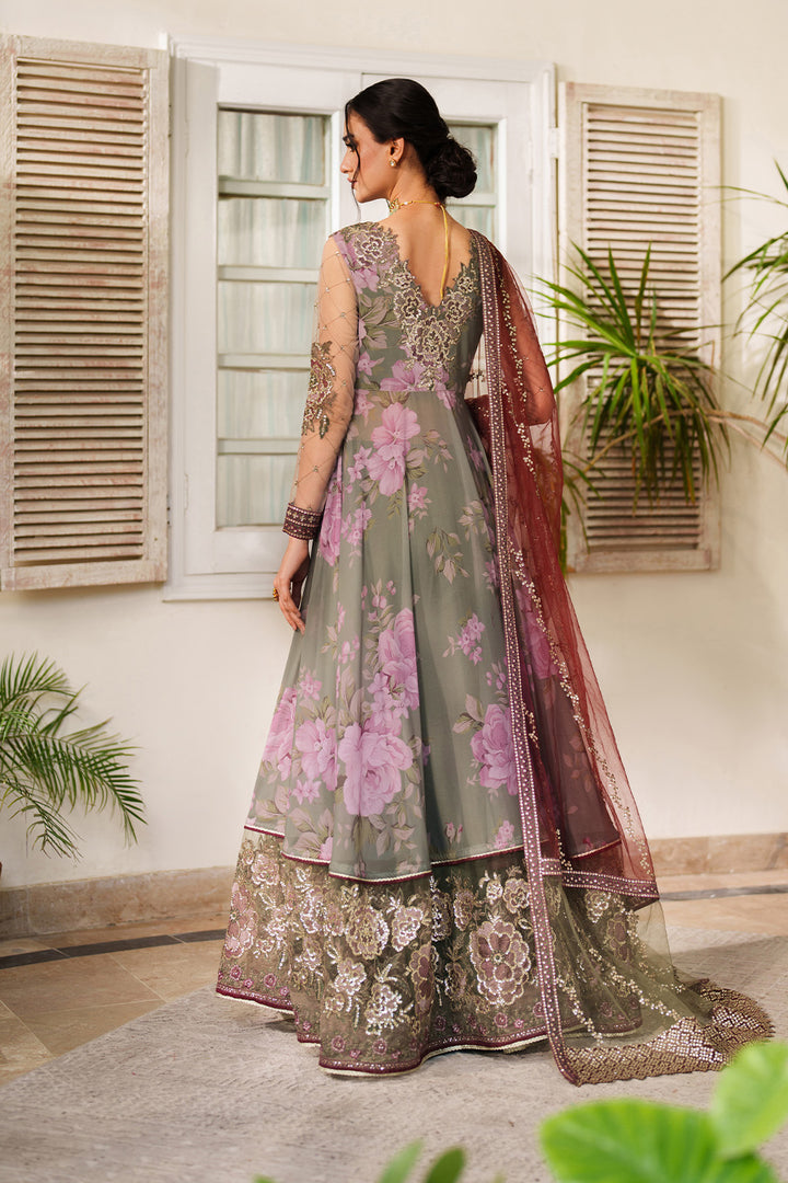 Iznik | Printed Formals | UE-541 - Formal Dress - available at Maria Faisal in UK and USA.