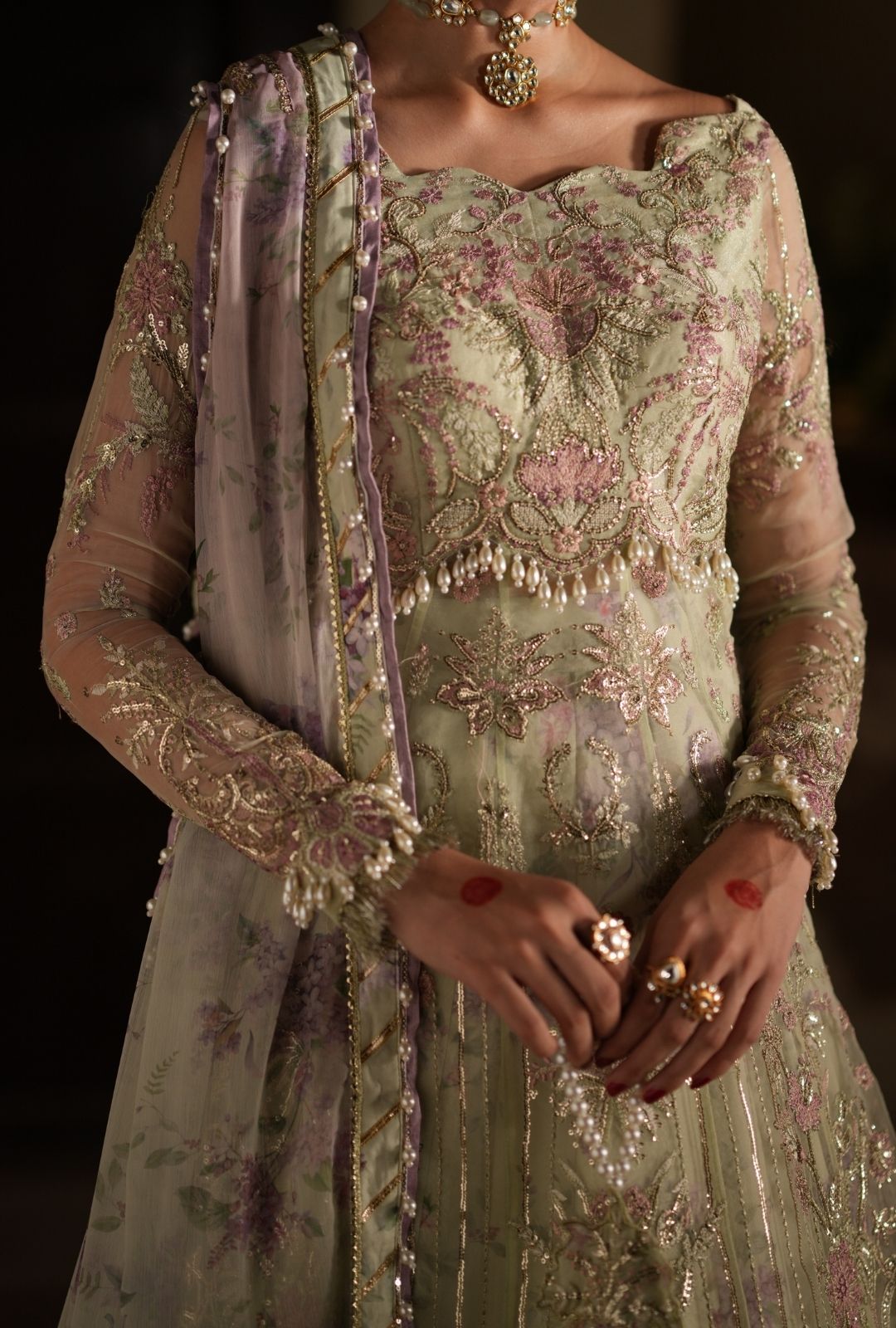 Ajr Couture | Dastan e Ishq | Ghazal - Formal Dress - available at Maria Faisal in UK and USA.