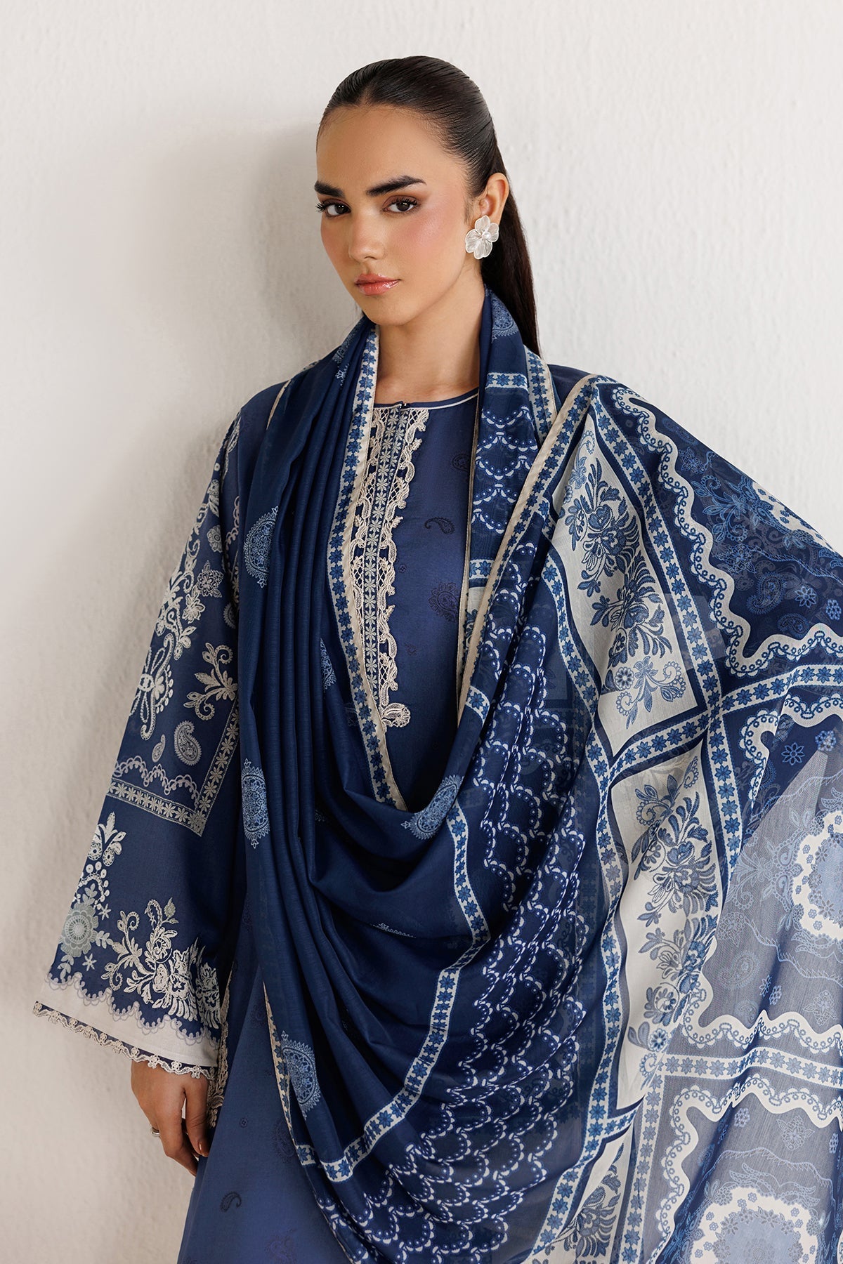 Baroque | Luxury Summer Pret | UF-4494 - Luxury Dress - available at Maria Faisal in UK and USA.
