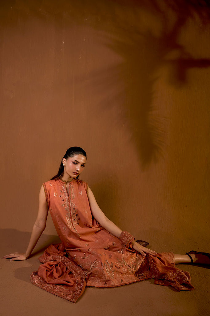 Sobia Nazir | Winter Shawl 25 | Design 4A - Formal Dress - available at Maria Faisal in UK and USA.