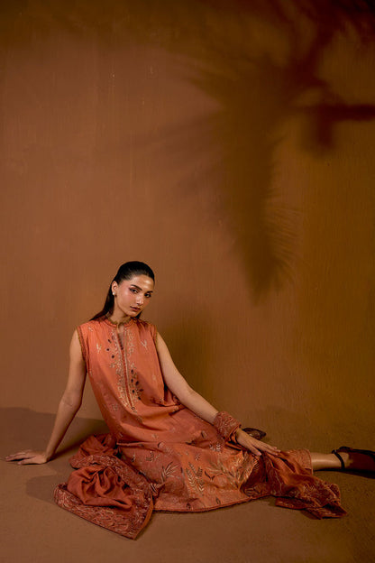 Sobia Nazir | Winter Shawl 25 | Design 4A - Formal Dress - available at Maria Faisal in UK and USA.