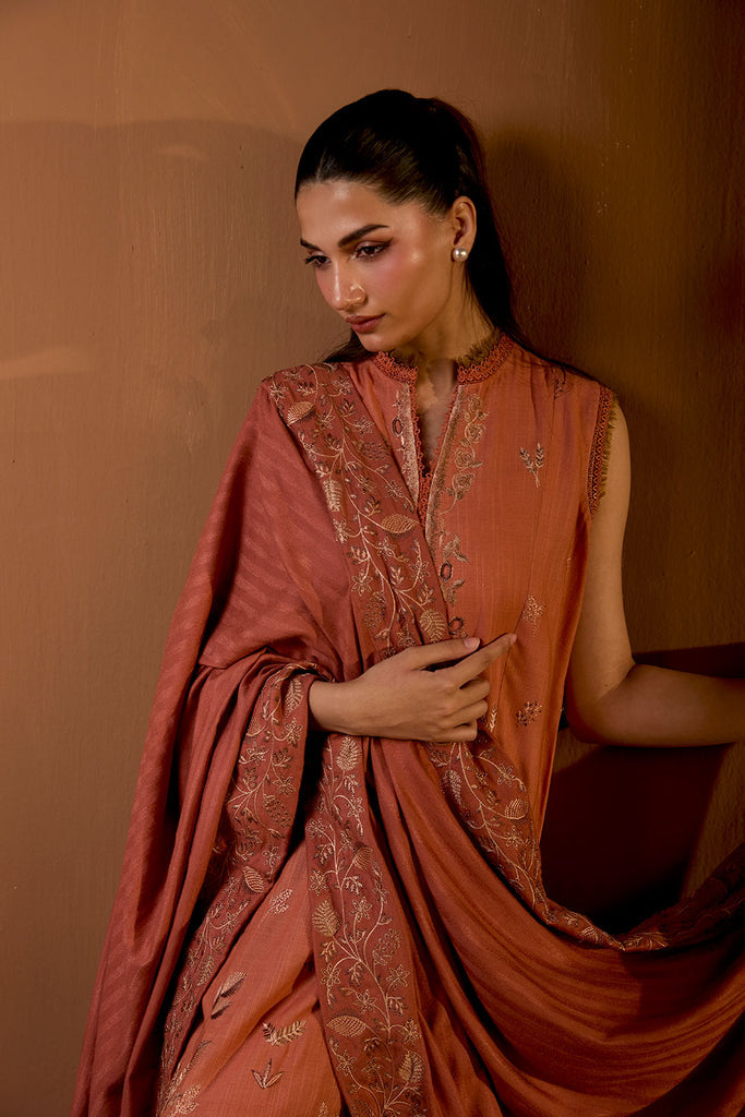 Sobia Nazir | Winter Shawl 25 | Design 4A - Formal Dress - available at Maria Faisal in UK and USA.