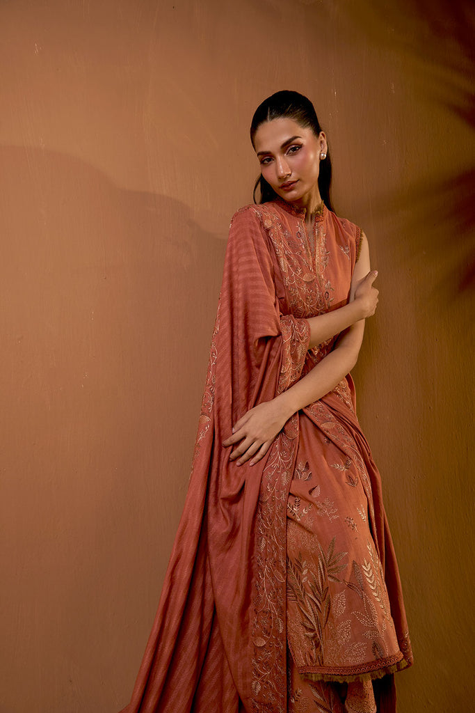 Sobia Nazir | Winter Shawl 25 | Design 4A - Formal Dress - available at Maria Faisal in UK and USA.