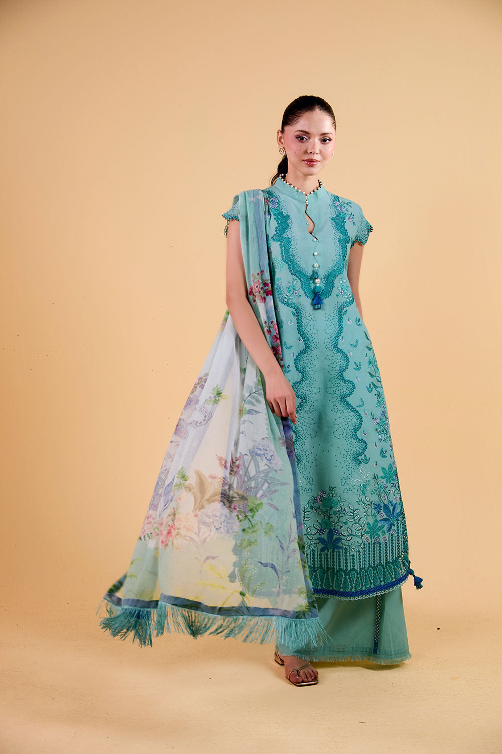 Sobia Nazir | Vital 26 | 4B - Luxury Dress - available at Maria Faisal in UK and USA.
