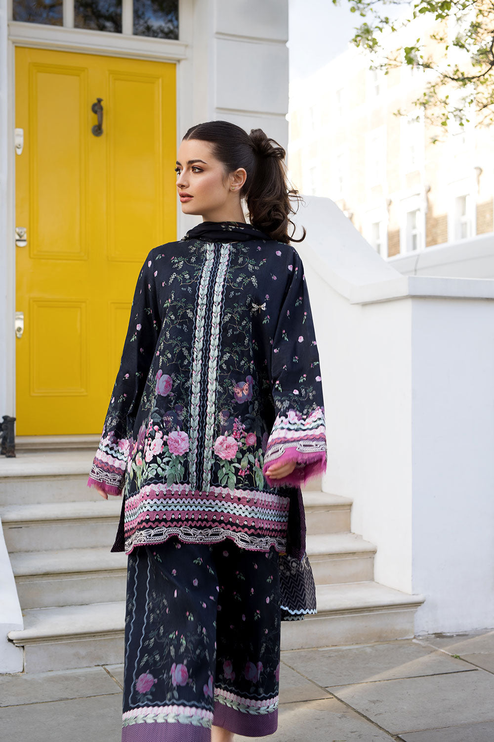 Sobia Nazir | Prints 26 | 4B - Luxury Dress - available at Maria Faisal in UK and USA.