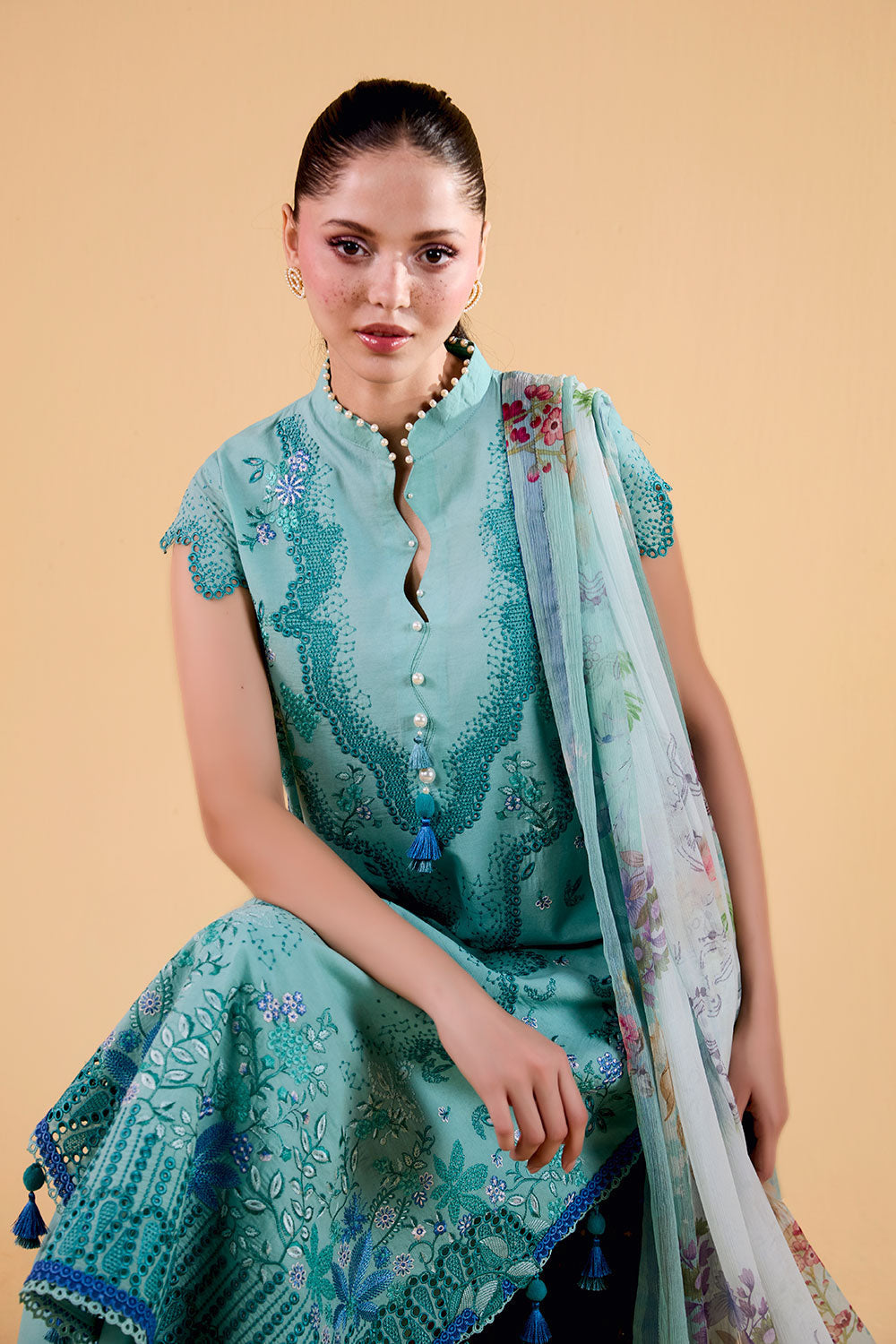 Sobia Nazir | Vital 26 | 4B - Luxury Dress - available at Maria Faisal in UK and USA.