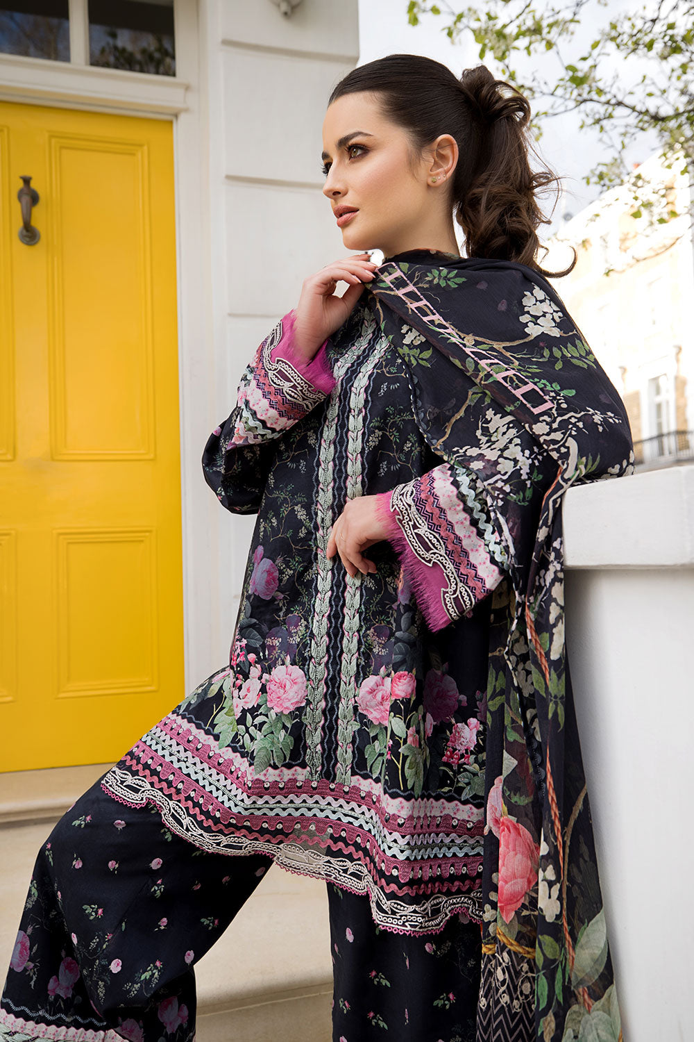 Sobia Nazir | Prints 26 | 4B - Luxury Dress - available at Maria Faisal in UK and USA.