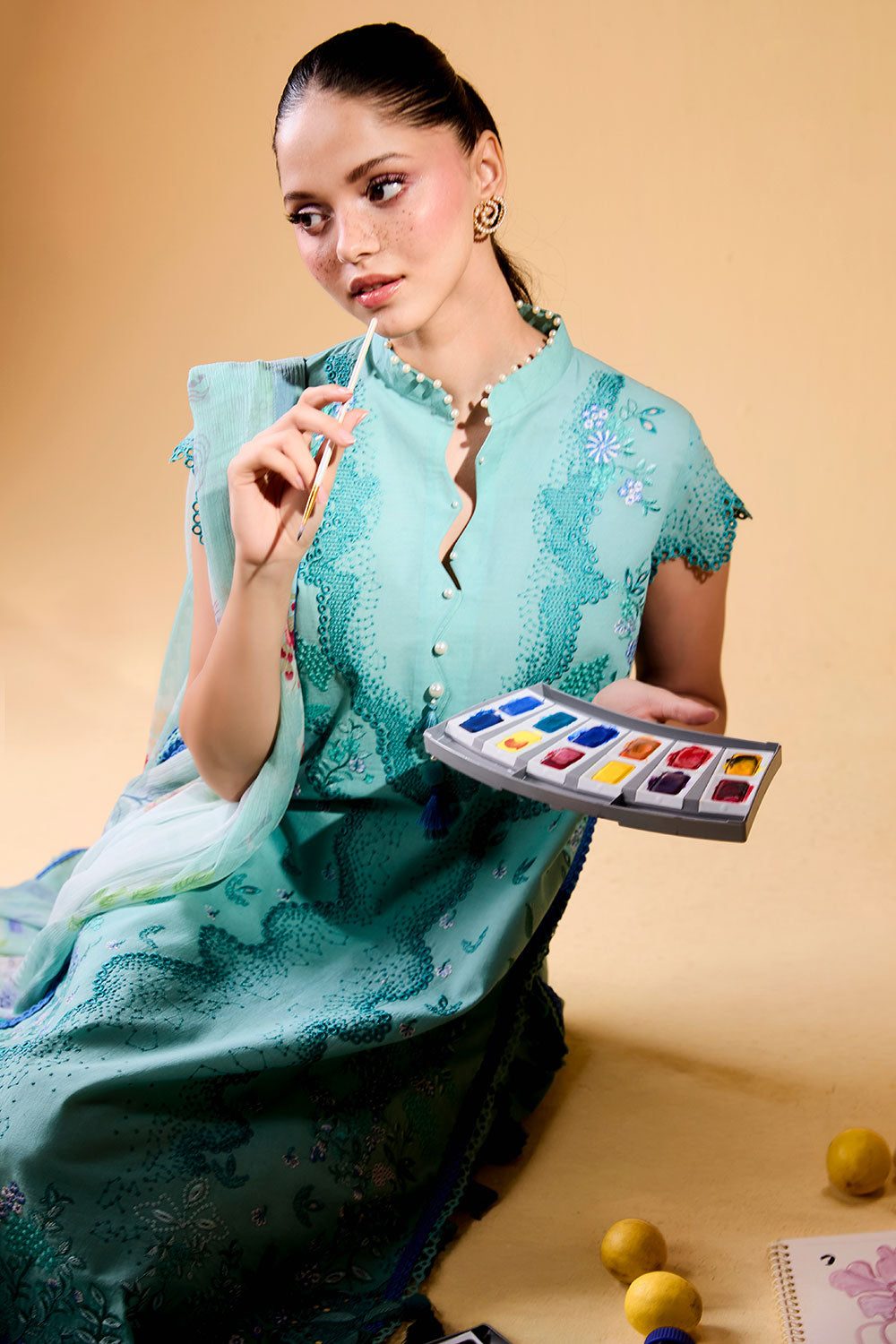 Sobia Nazir | Vital 26 | 4B - Luxury Dress - available at Maria Faisal in UK and USA.