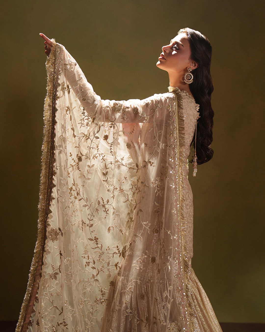 Faiza Saqlain | Lamia Wedding Formals | Asfoureh - Wedding Dress - available at Maria Faisal in UK and USA.