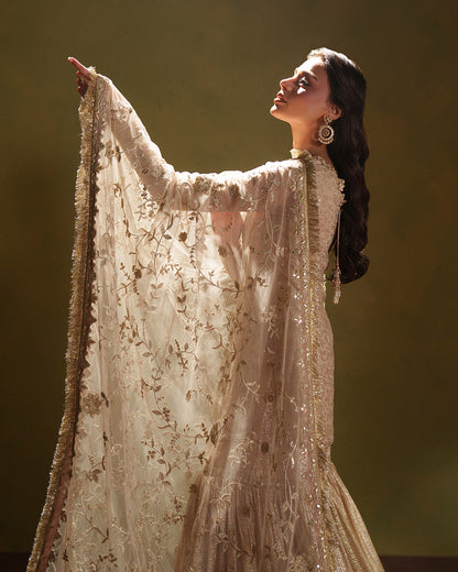 Faiza Saqlain | Lamia Wedding Formals | Asfoureh - Wedding Dress - available at Maria Faisal in UK and USA.