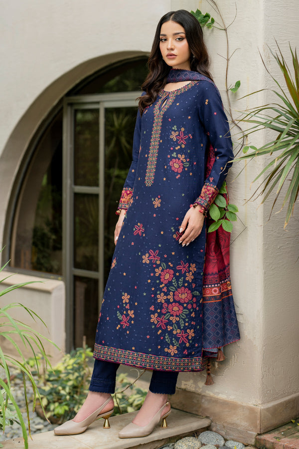 Jazmin | Winter Edition 24 | KHADDAR UW-0051 - Designer Dress with Intricate embroidery and embellishments. Shop elegent wedding dress at Maria Faisal.