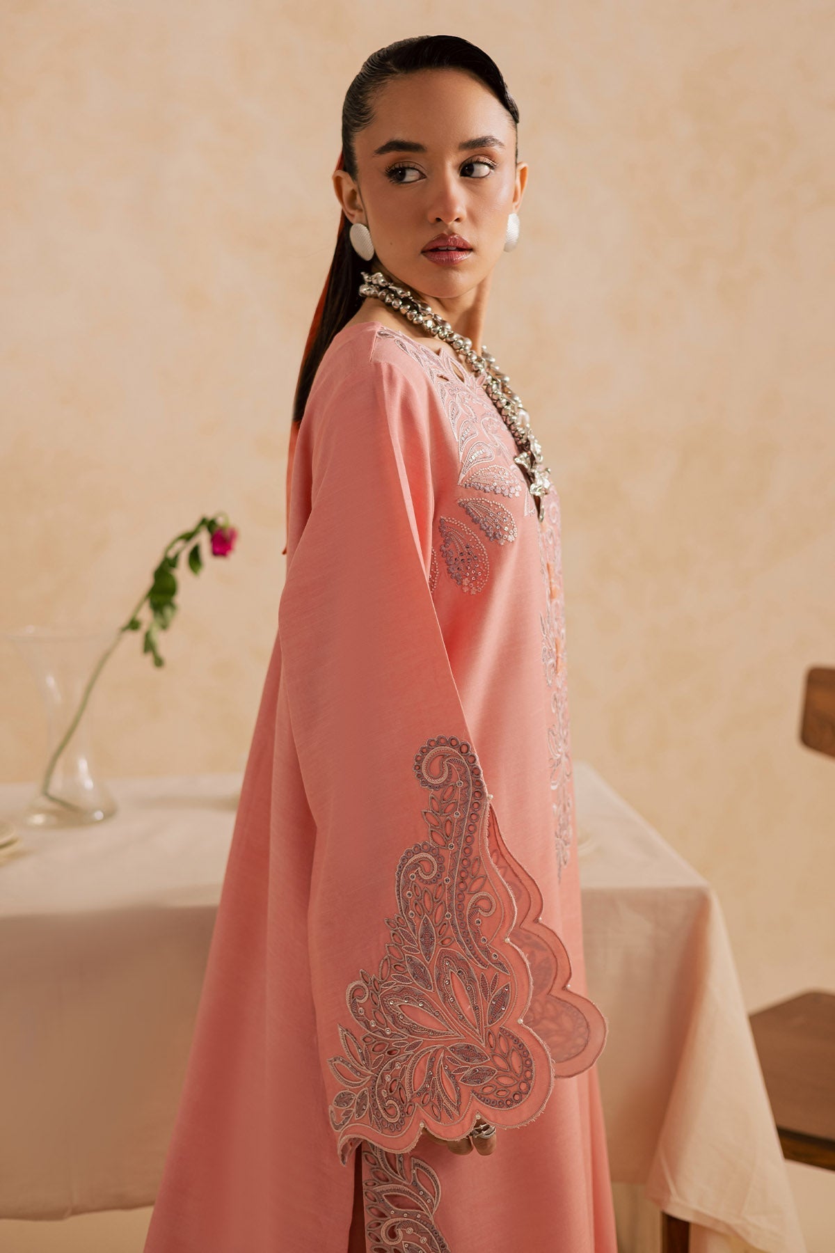 Nureh | Shades of Summer | NP-744 - Luxury Dress - available at Maria Faisal in UK and USA.