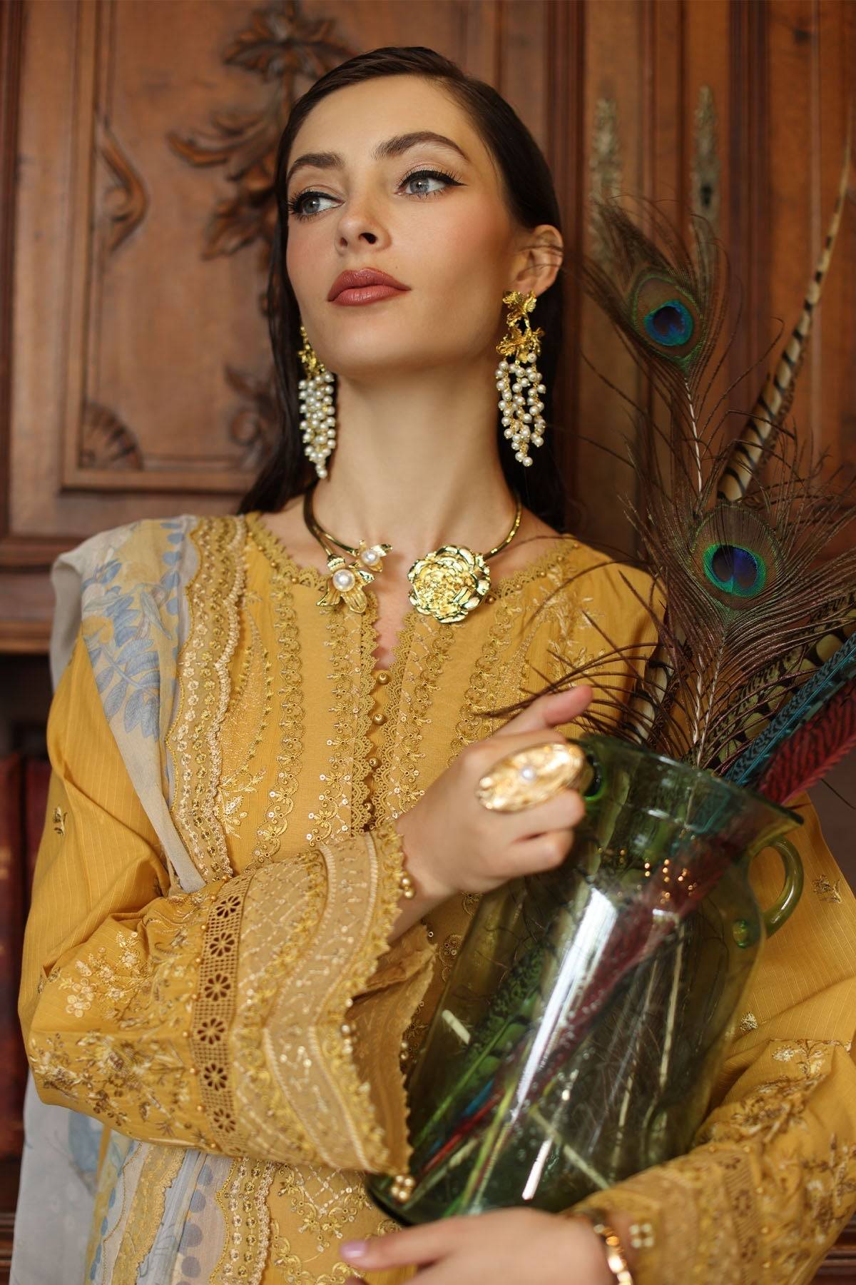 Nureh | Maya Lawn | NS-155 by Maria Faisal - Registered Vendor of : Nureh - type : Ladies Clothes - 100% original wedding dresses