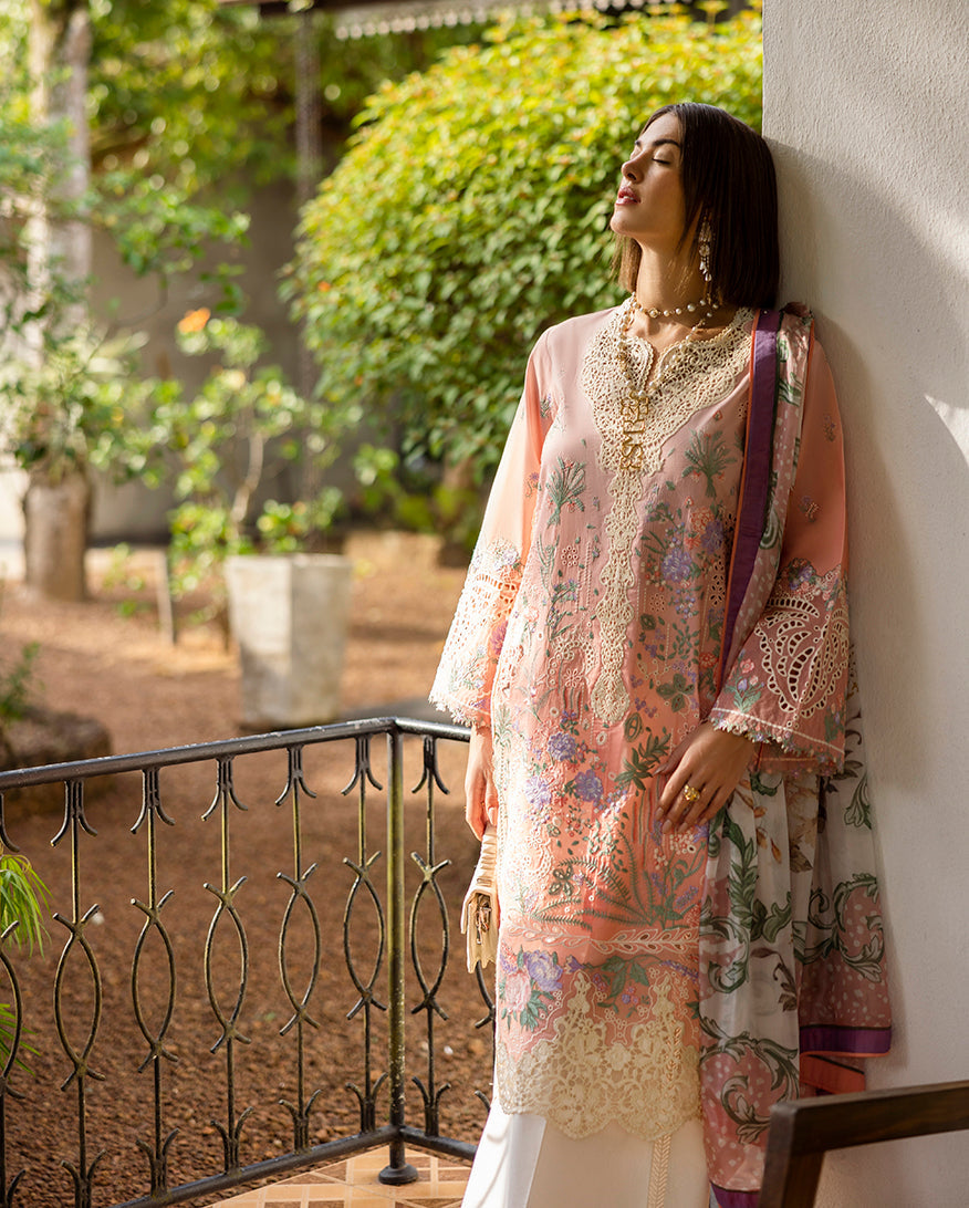 Esmel | Mon Tresor Luxe Lawn 26 | Coup De Foudre - Luxury Dress - available at Maria Faisal in UK and USA.
