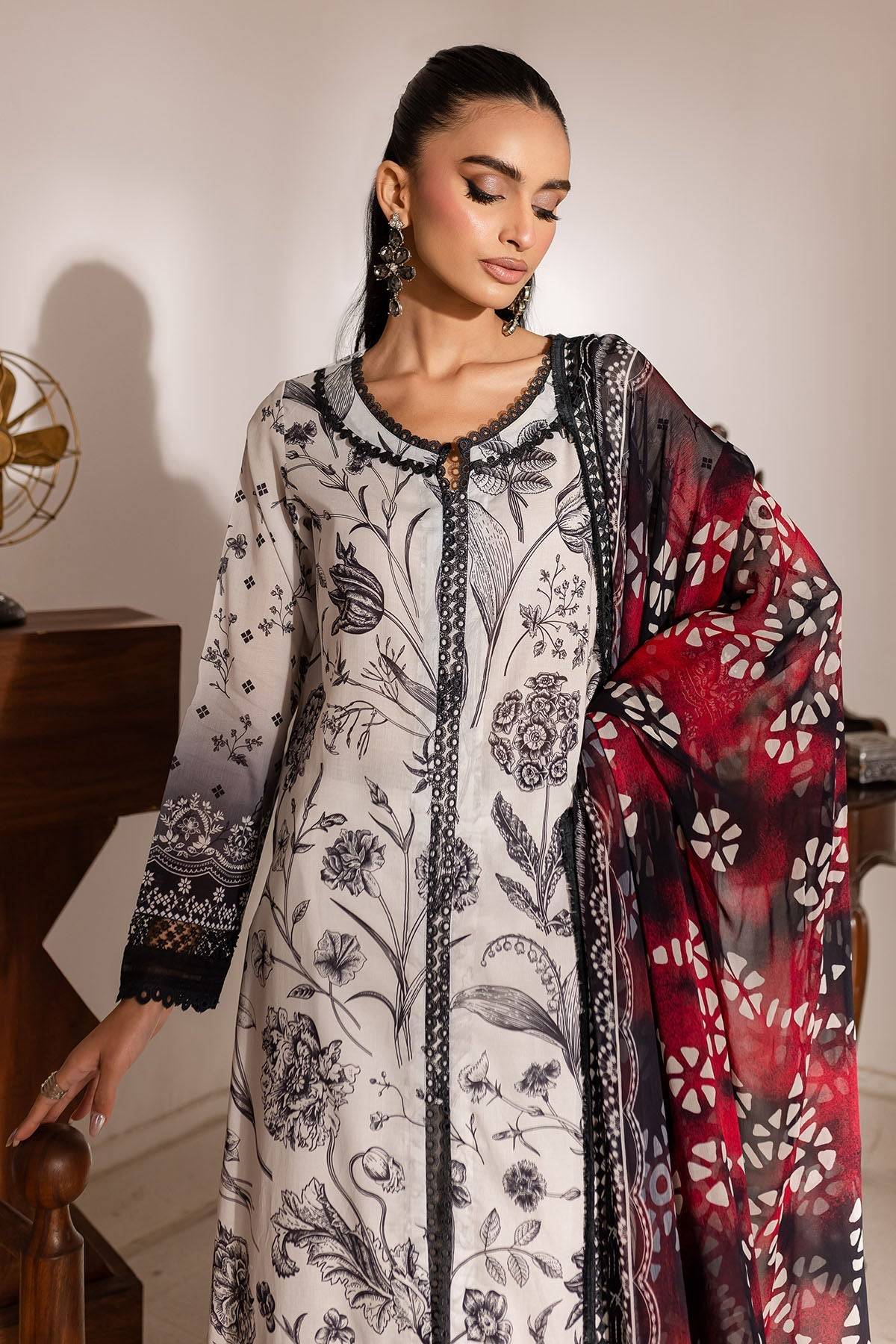 Nureh | Printed Lawn 25 | SP-144 by Maria Faisal - Registered Vendor of : Nureh - type : Ladies Clothes - 100% original wedding dresses