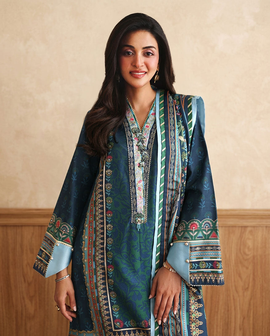 Mushq | Nirvana Anmol Edit | Scene Stealer - Luxury Dress - available at Maria Faisal in UK and USA.
