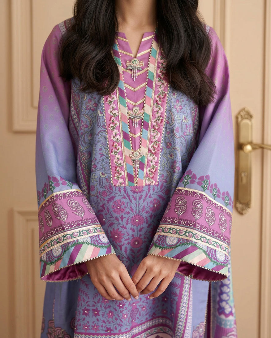 Mushq | Nirvana Anmol Edit | Naturally Me - Luxury Dress - available at Maria Faisal in UK and USA.
