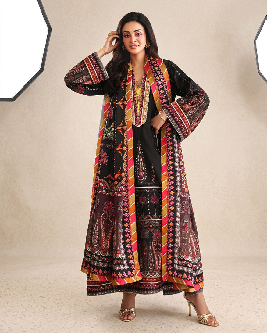 Mushq | Nirvana Anmol Edit | Star off Duty - Luxury Dress - available at Maria Faisal in UK and USA.