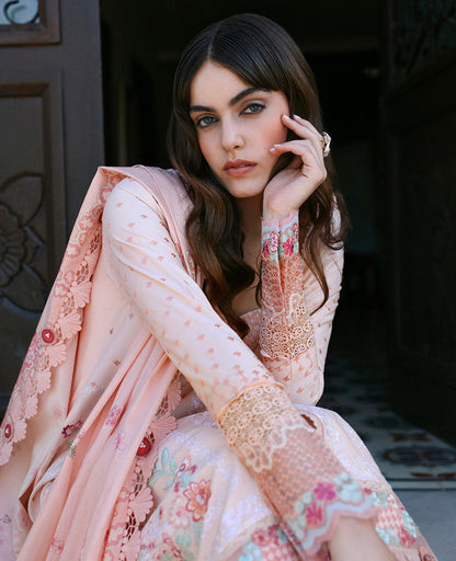 Republic Womenswear | Aylin Summer Lawn 24 | Cemile (D6-A) - Designer Dress with Intricate embroidery and embellishments. Shop elegent wedding dress at Maria Faisal.
