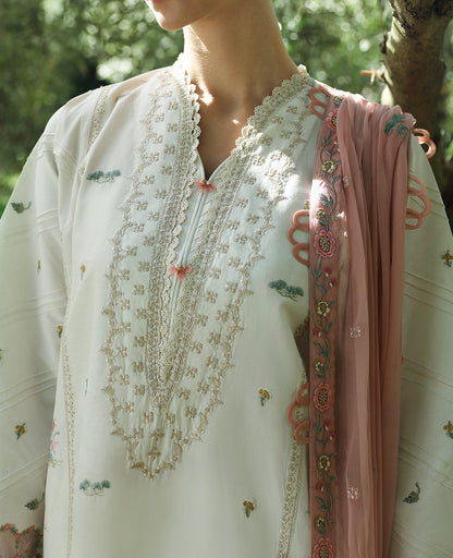 Republic Womenswear | Aylin Summer Lawn 24 | Camellia (D3-B) - Designer Dress with Intricate embroidery and embellishments. Shop elegent wedding dress at Maria Faisal.