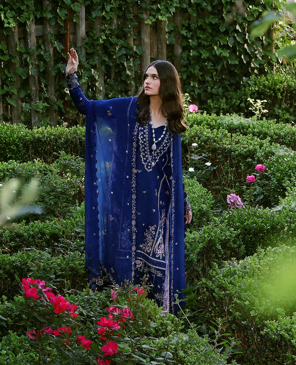 Republic Womenswear | Aylin Summer Lawn 24 | Camellia (D3-A) - Designer Dress with Intricate embroidery and embellishments. Shop elegent wedding dress at Maria Faisal.